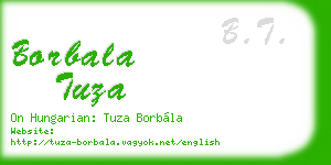 borbala tuza business card