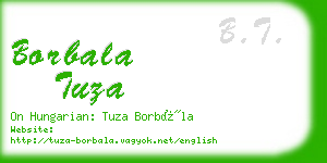 borbala tuza business card
